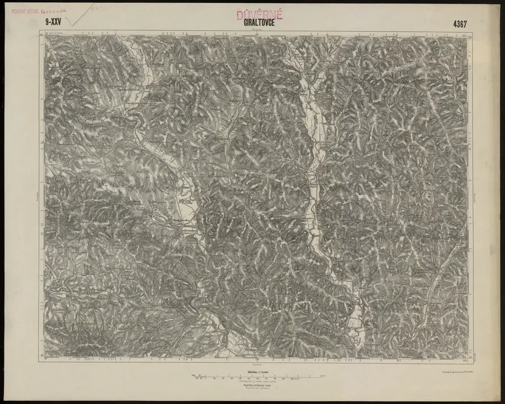 Voorbeeld van de oude kaart