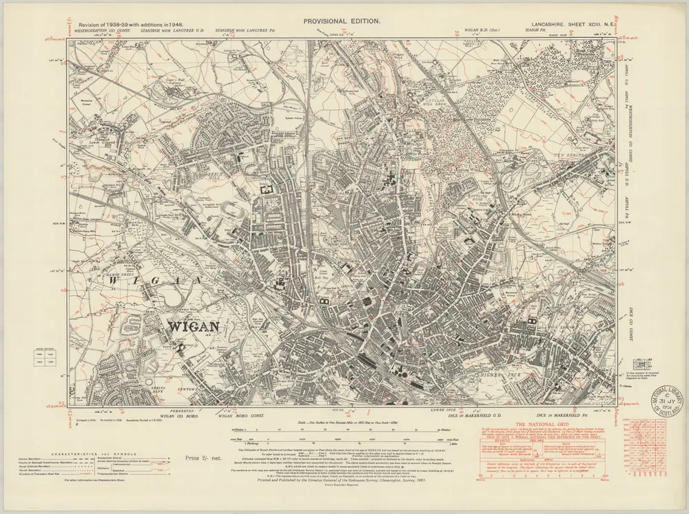 Voorbeeld van de oude kaart