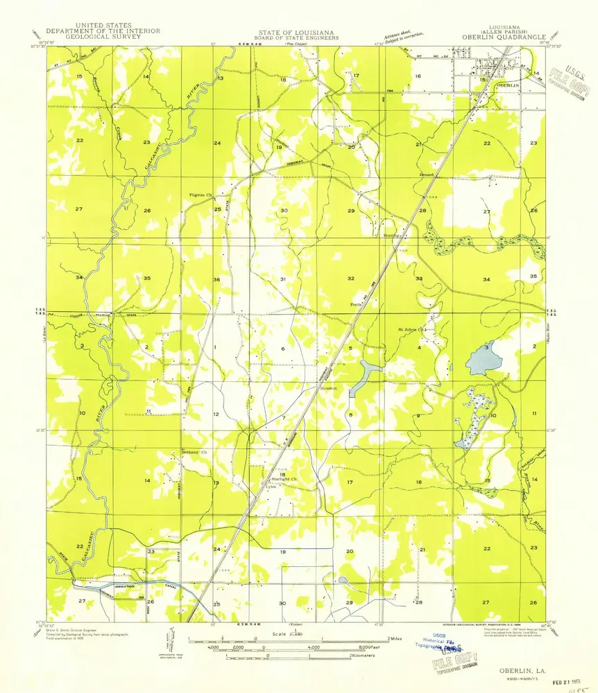 Voorbeeld van de oude kaart