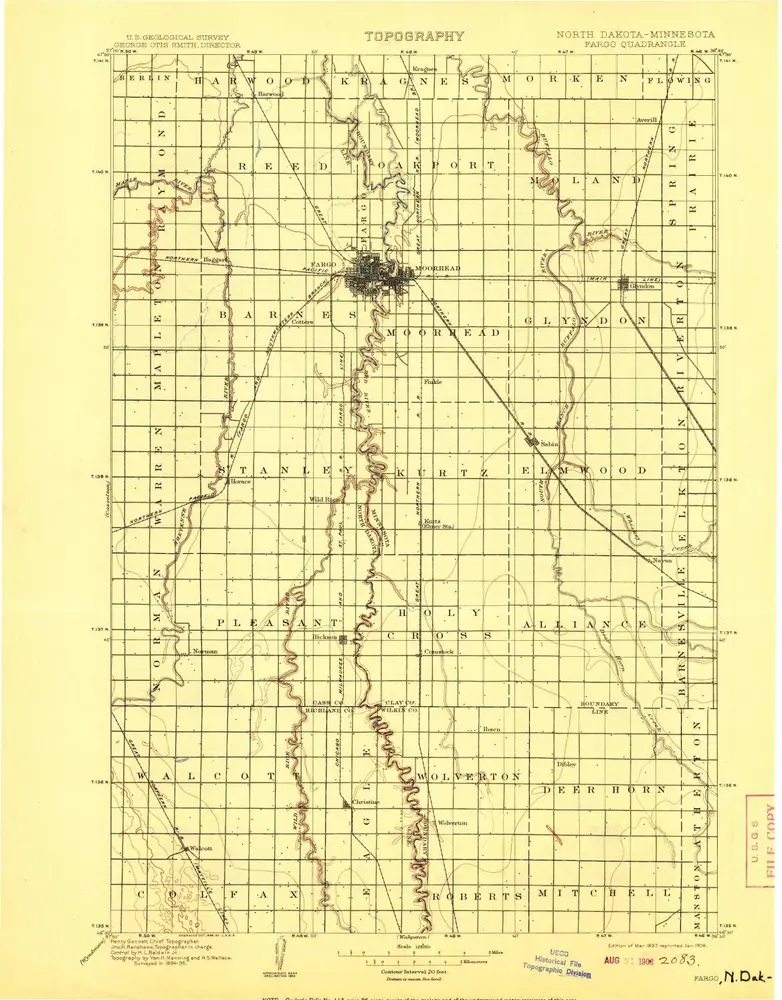 Voorbeeld van de oude kaart