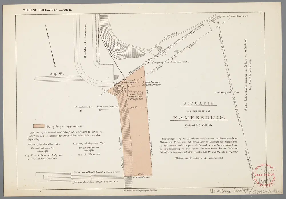 Voorbeeld van de oude kaart