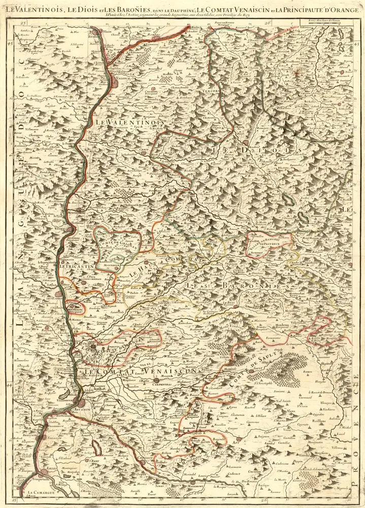 Voorbeeld van de oude kaart