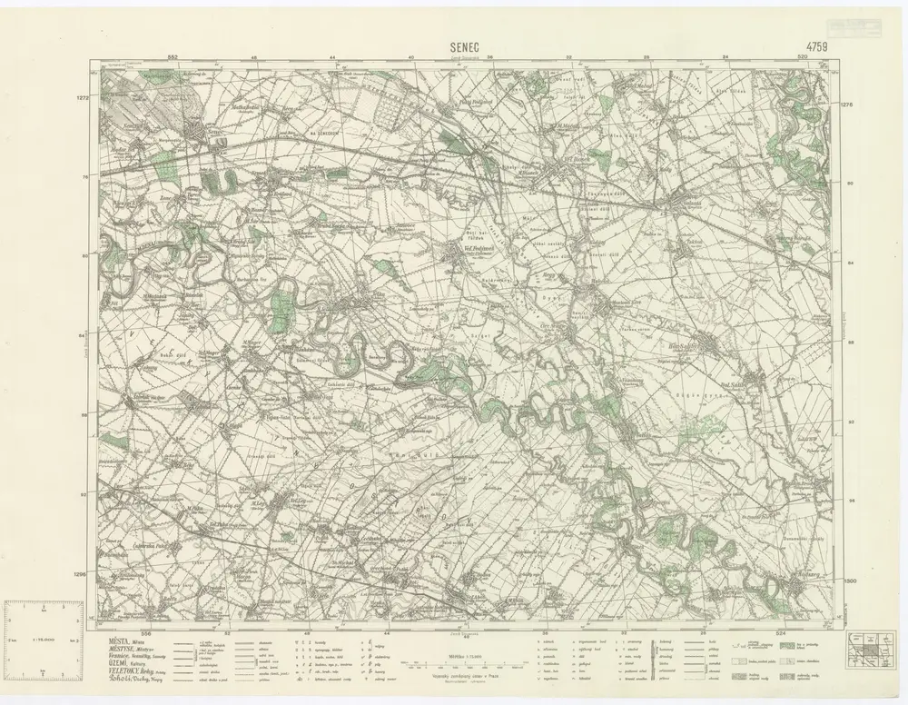 Voorbeeld van de oude kaart