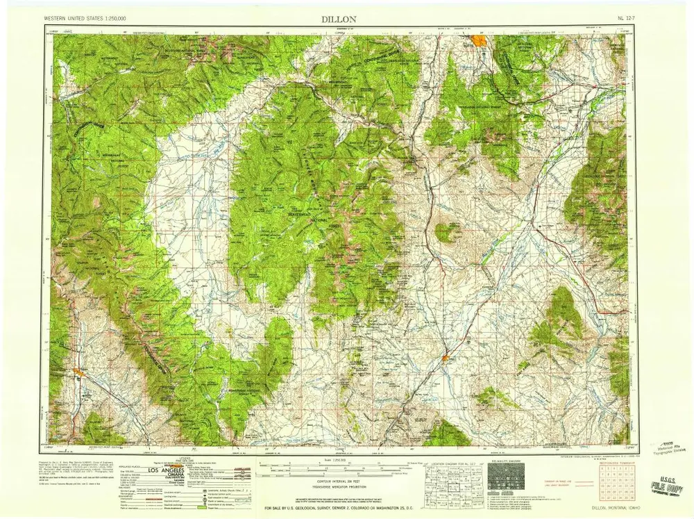 Voorbeeld van de oude kaart