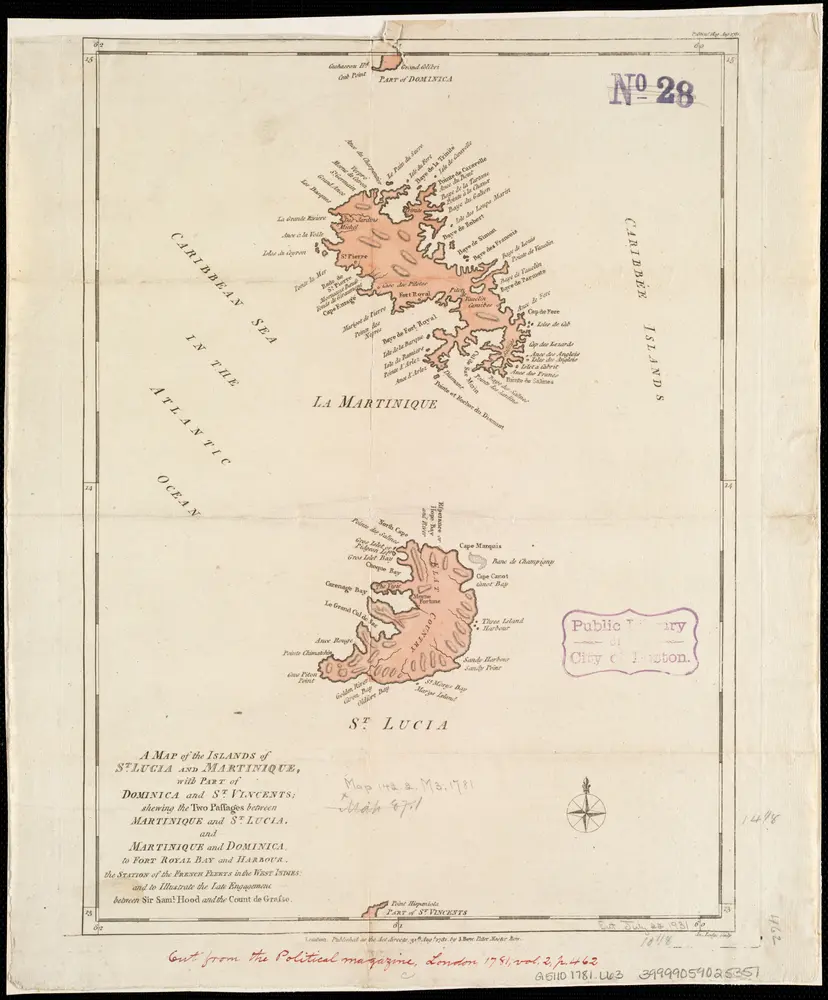 Voorbeeld van de oude kaart