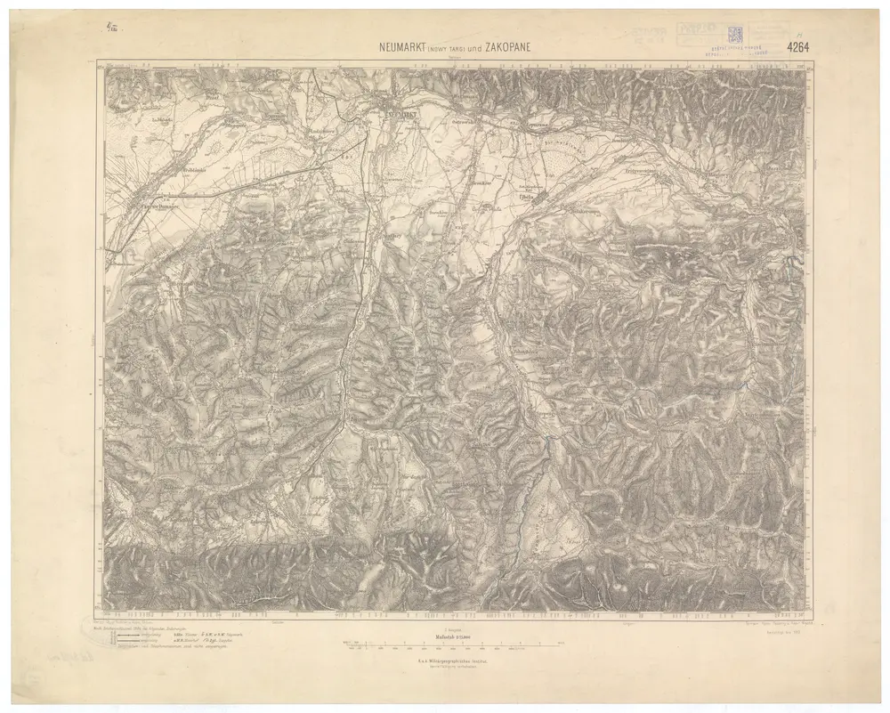 Voorbeeld van de oude kaart