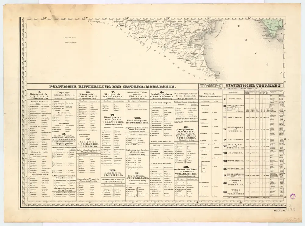 Aperçu de l'ancienne carte