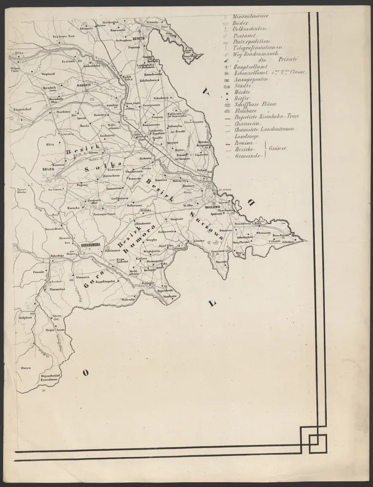 Voorbeeld van de oude kaart