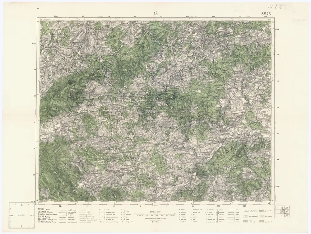 Voorbeeld van de oude kaart