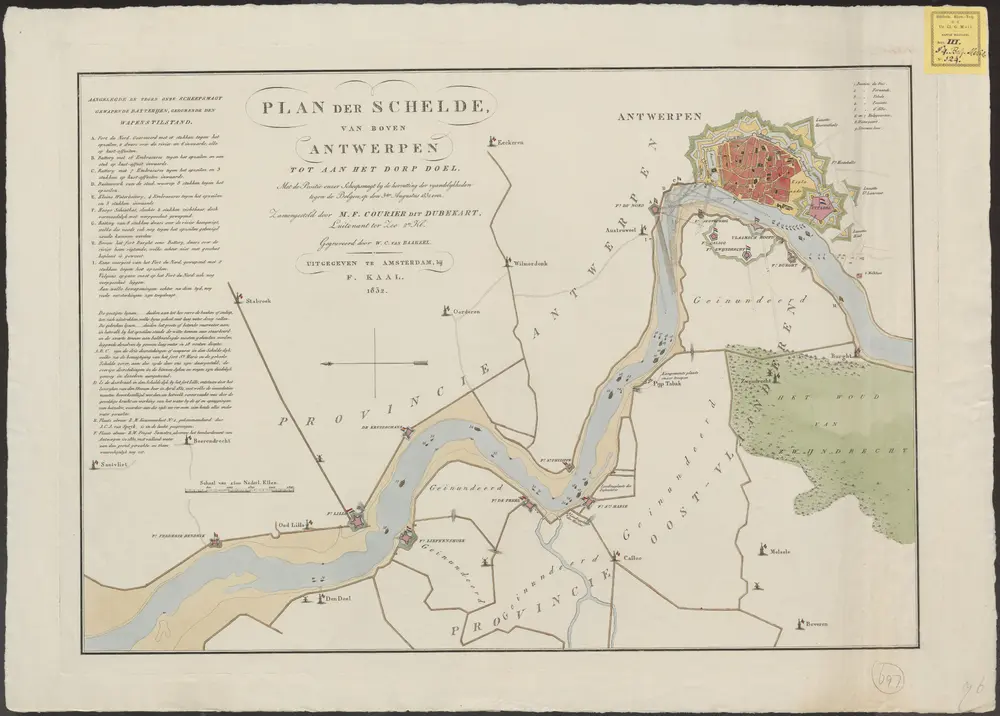 Voorbeeld van de oude kaart