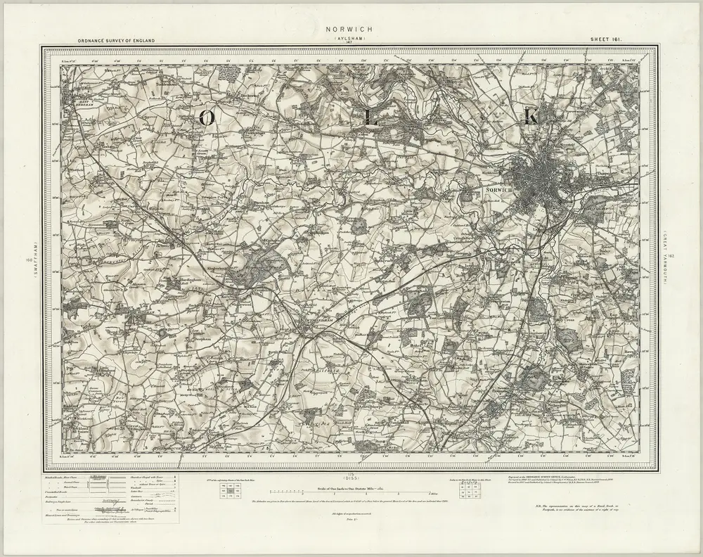 Voorbeeld van de oude kaart