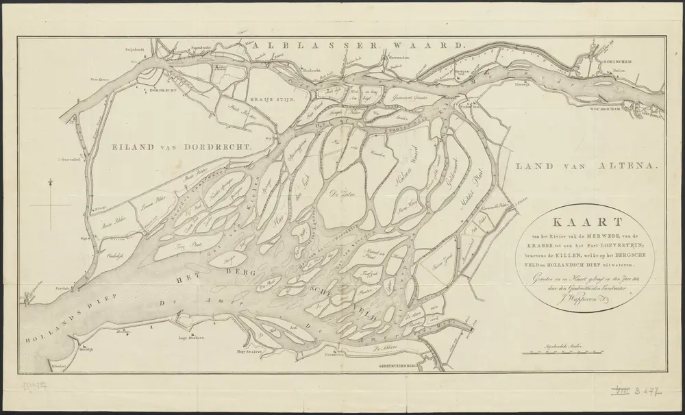 Voorbeeld van de oude kaart