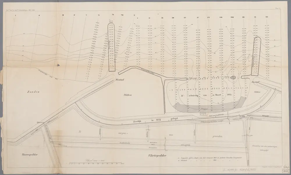 Voorbeeld van de oude kaart