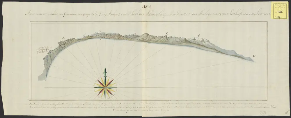 Voorbeeld van de oude kaart