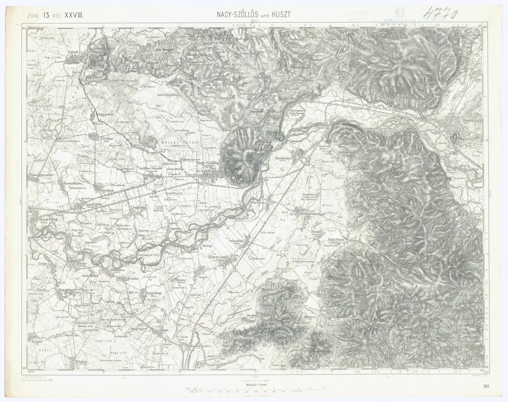 Voorbeeld van de oude kaart