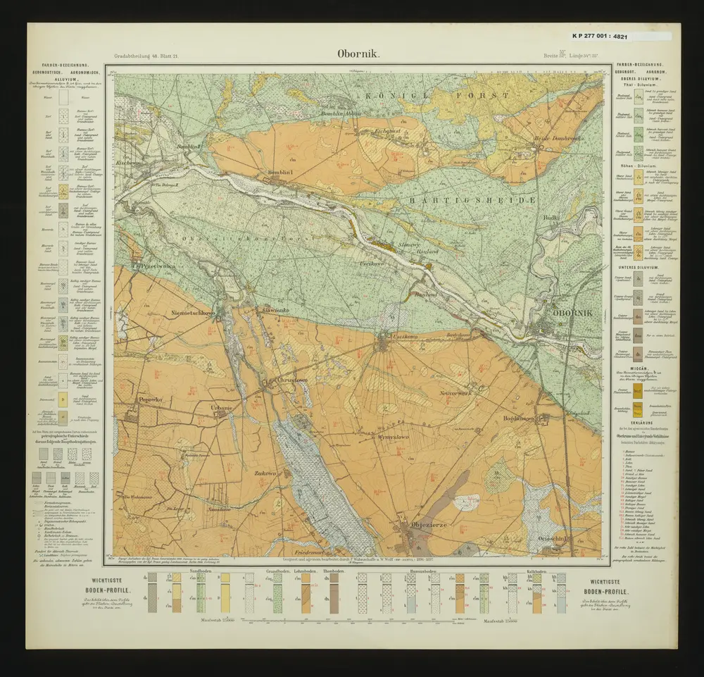 Voorbeeld van de oude kaart