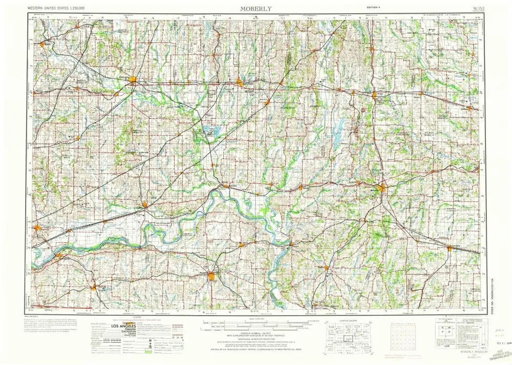 Voorbeeld van de oude kaart