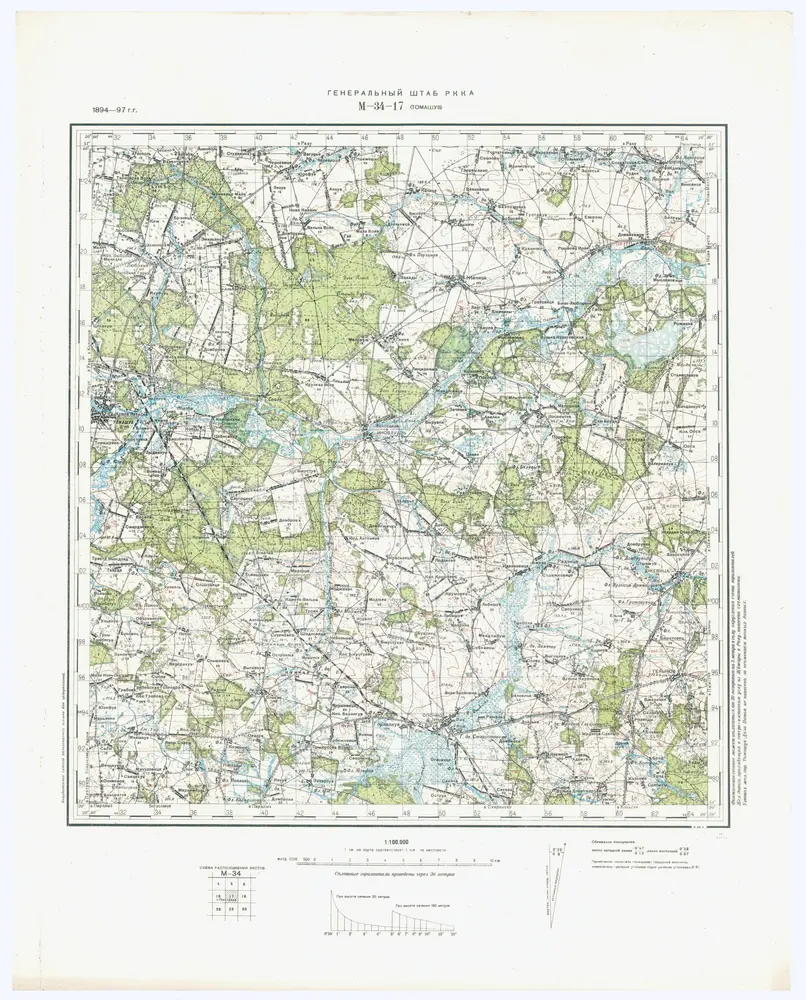 Voorbeeld van de oude kaart