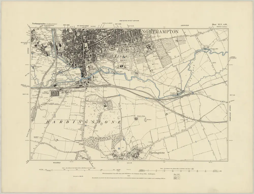 Voorbeeld van de oude kaart