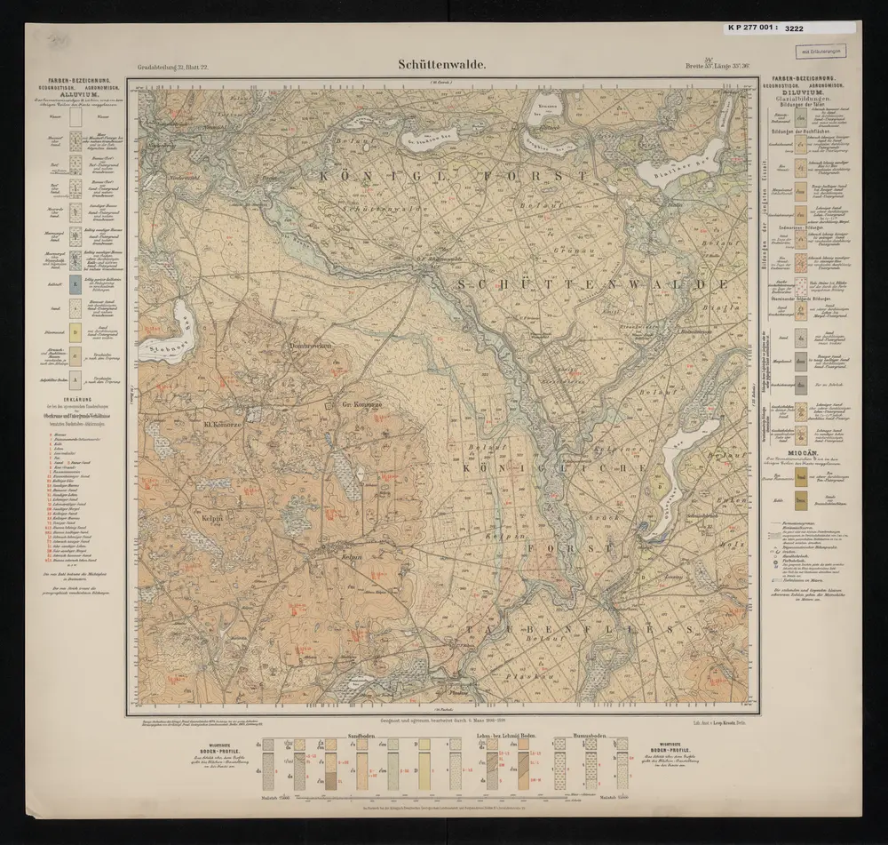 Voorbeeld van de oude kaart