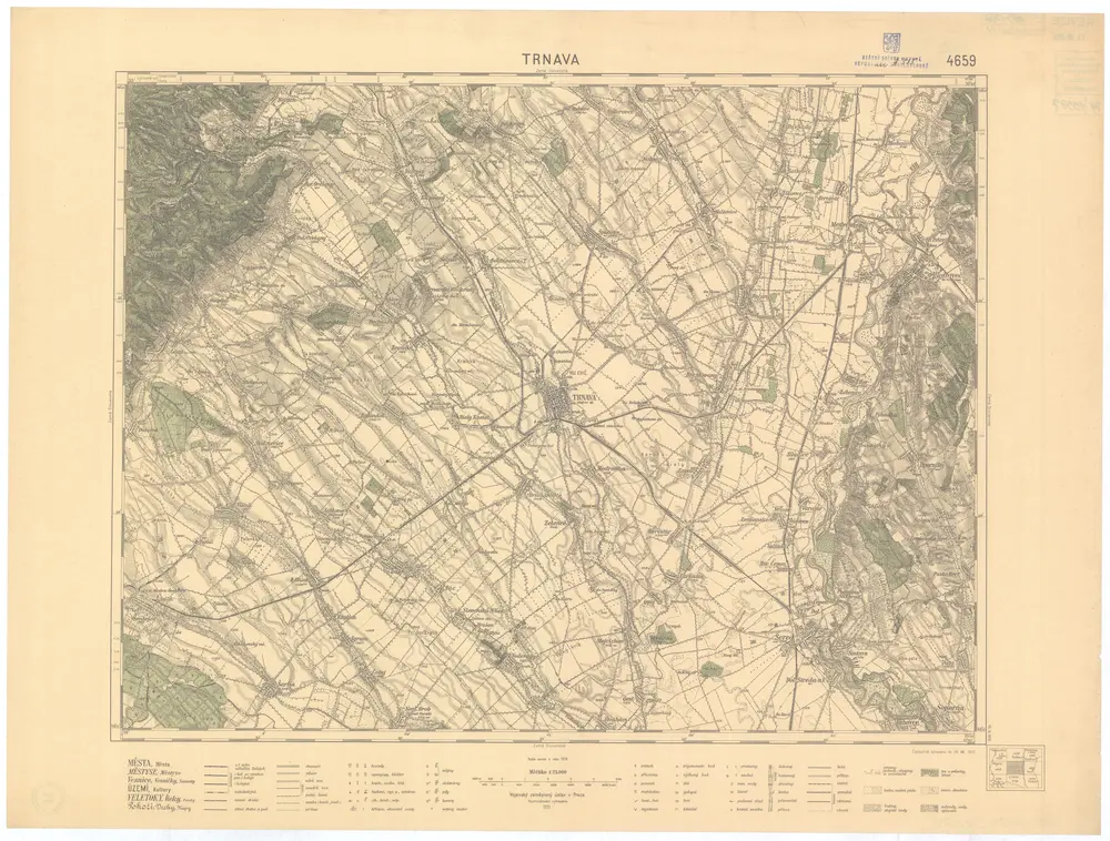 Voorbeeld van de oude kaart