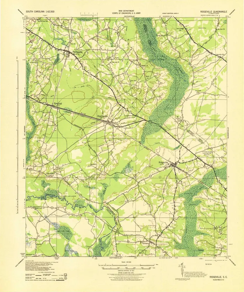 Voorbeeld van de oude kaart