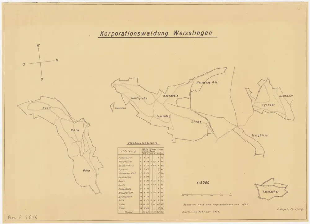 Voorbeeld van de oude kaart