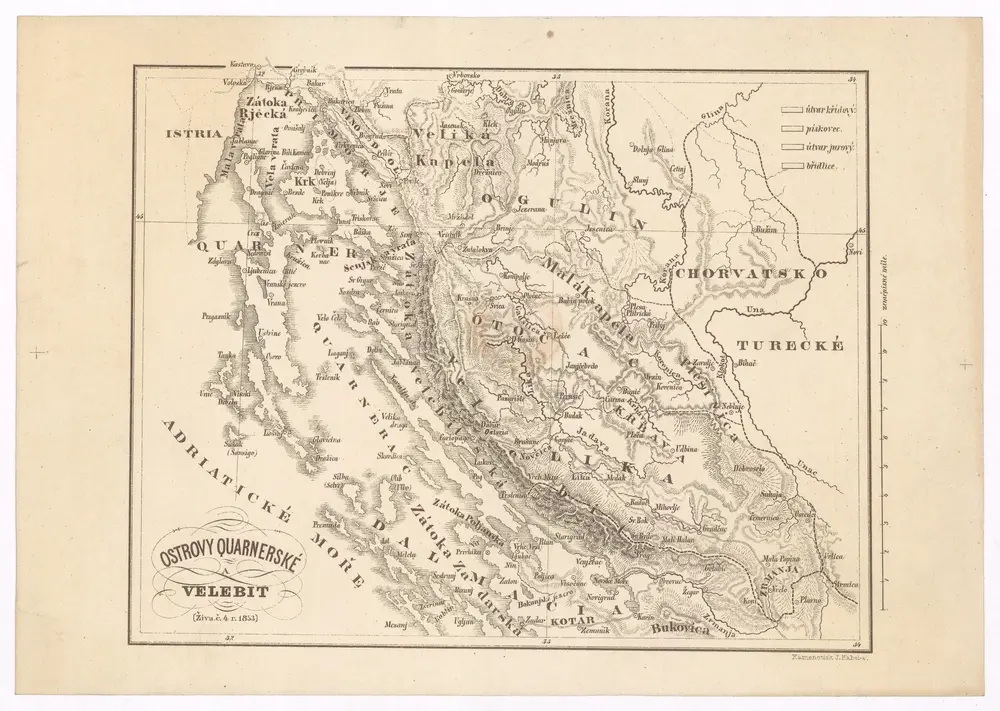 Voorbeeld van de oude kaart