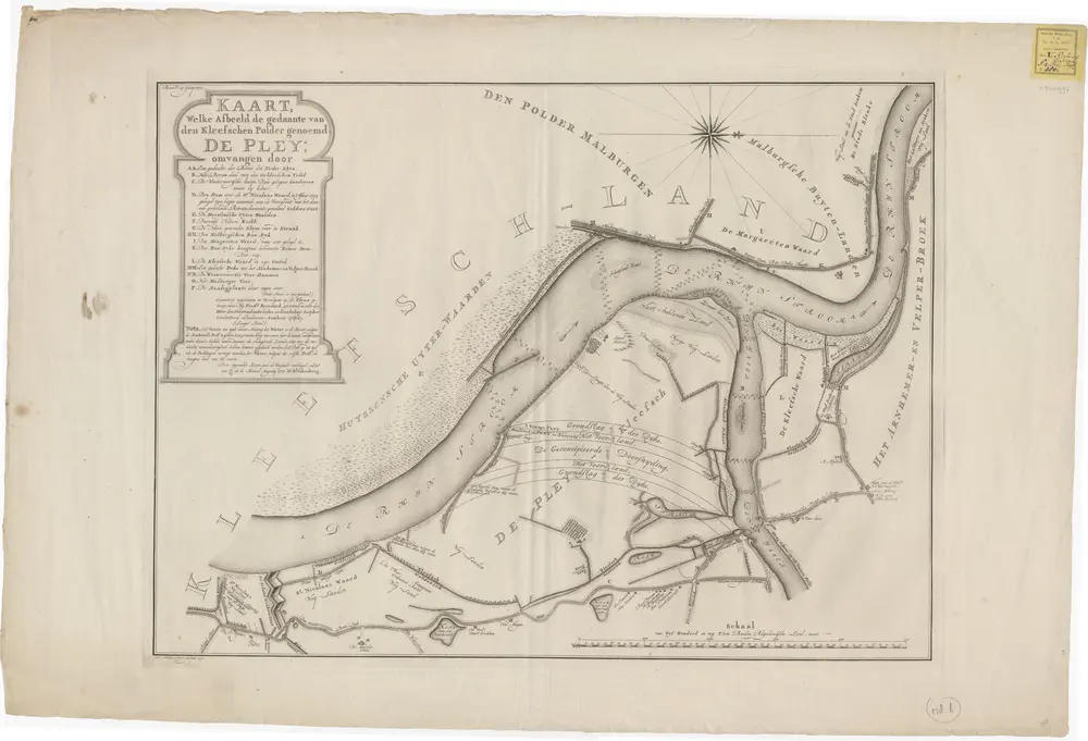 Voorbeeld van de oude kaart