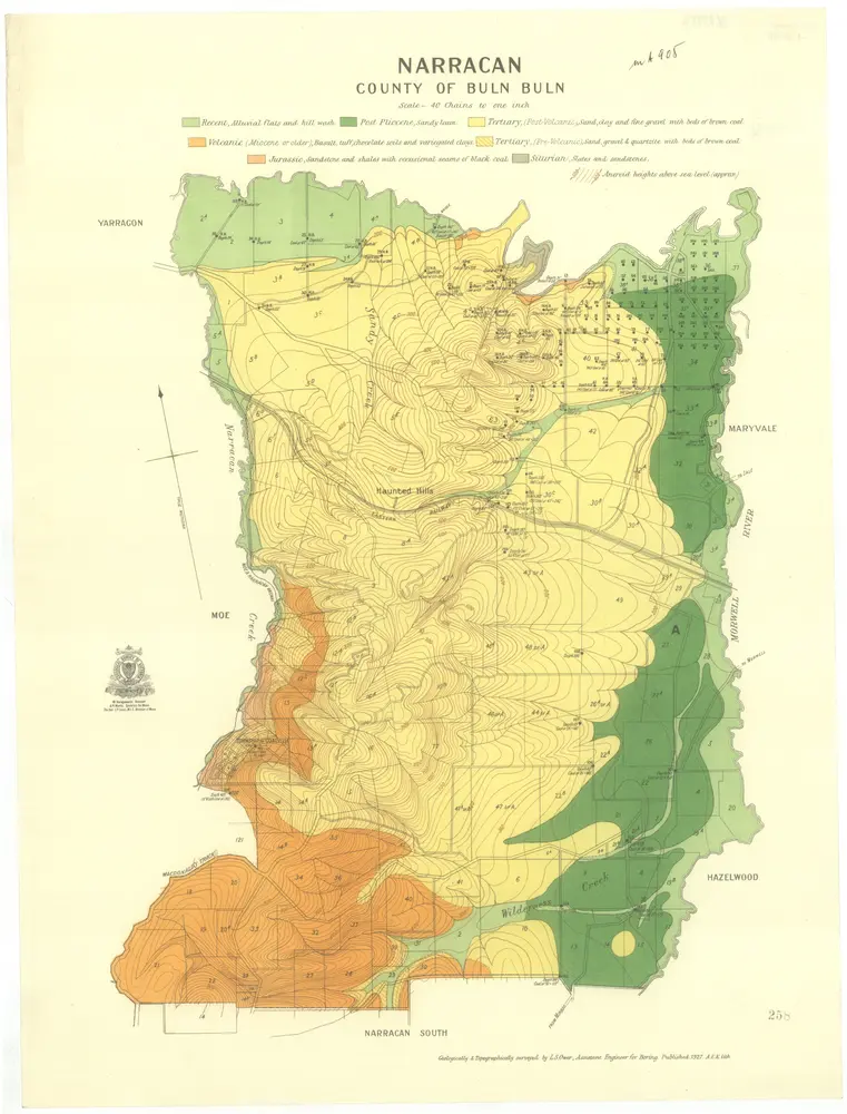 Voorbeeld van de oude kaart