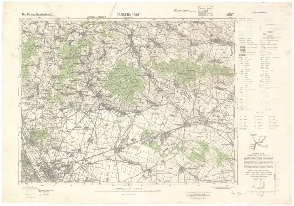 Voorbeeld van de oude kaart