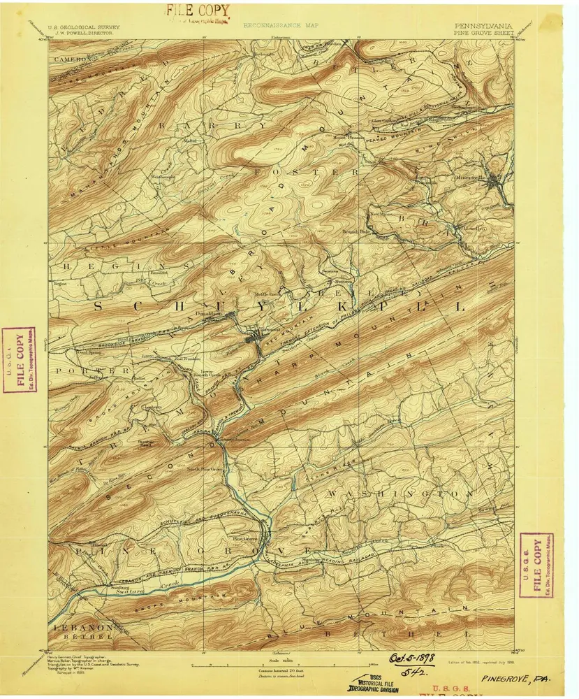 Voorbeeld van de oude kaart