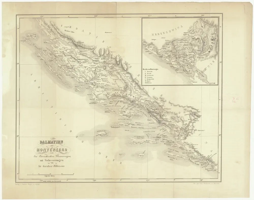 Voorbeeld van de oude kaart