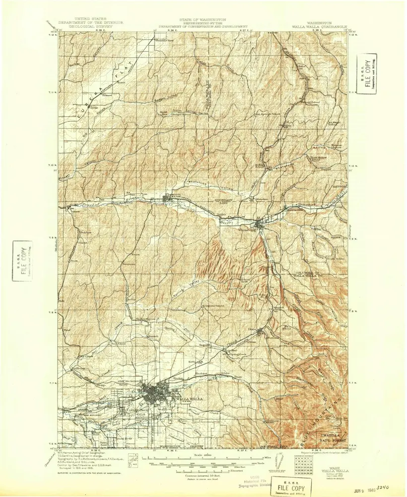 Voorbeeld van de oude kaart