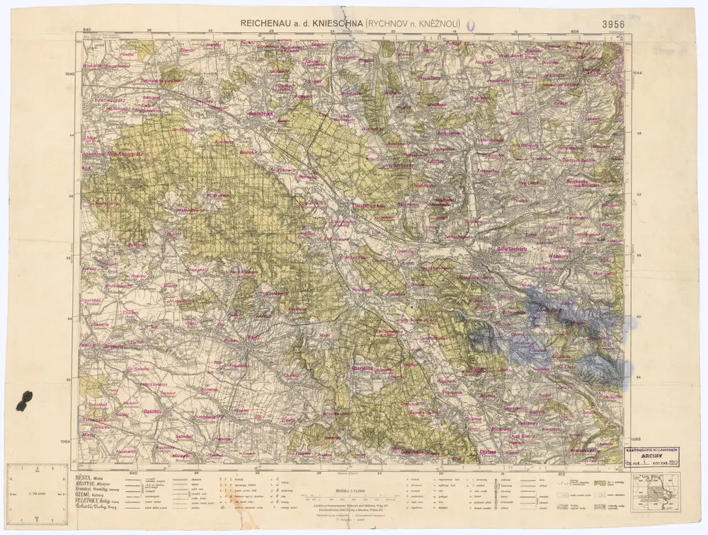 Voorbeeld van de oude kaart