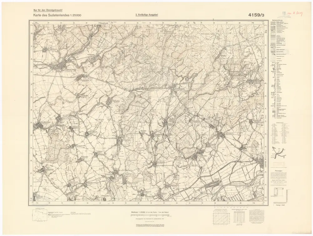 Voorbeeld van de oude kaart