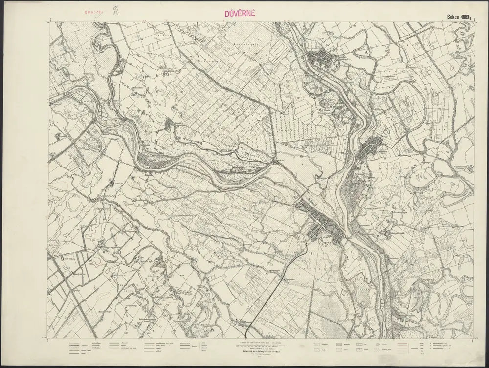 Voorbeeld van de oude kaart