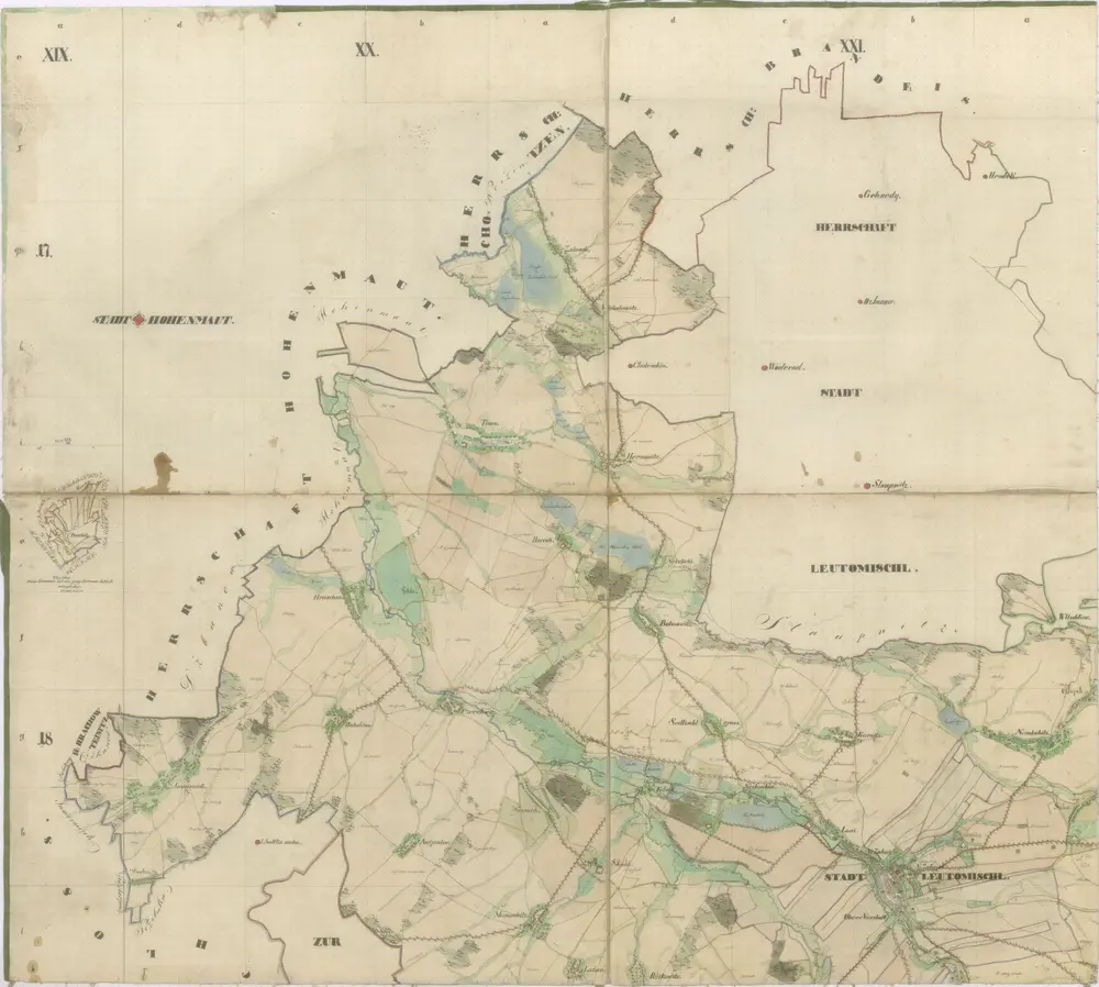 Voorbeeld van de oude kaart