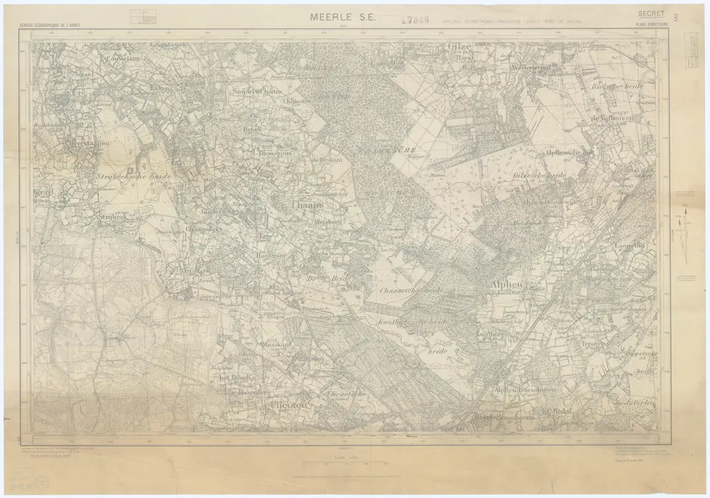 Voorbeeld van de oude kaart