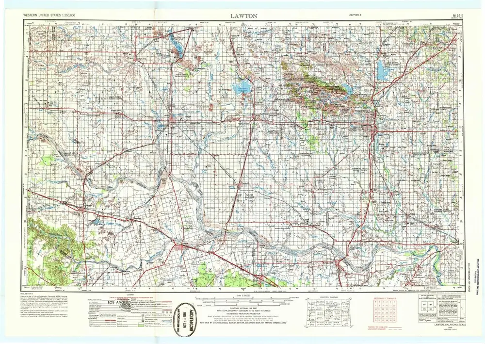 Voorbeeld van de oude kaart