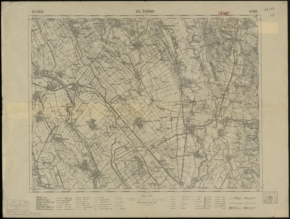 Voorbeeld van de oude kaart