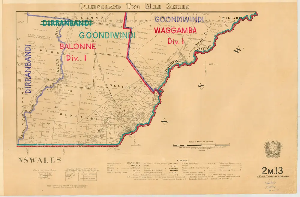 Old maps of Moree, New South Wales