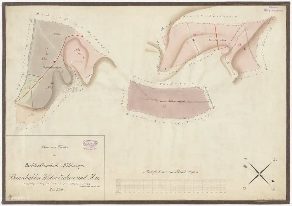 Voorbeeld van de oude kaart