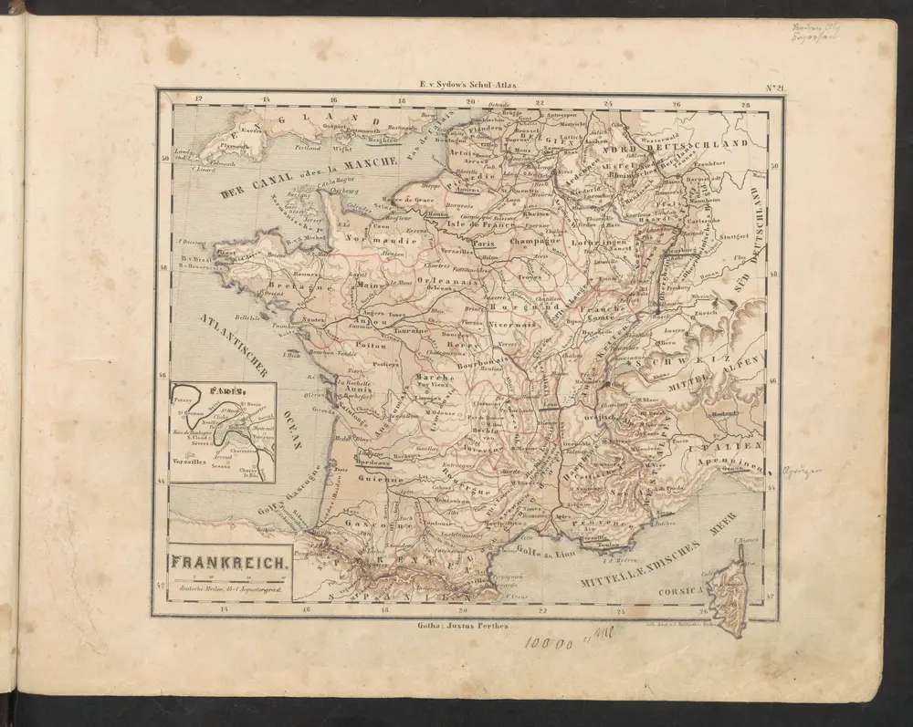 Aperçu de l'ancienne carte