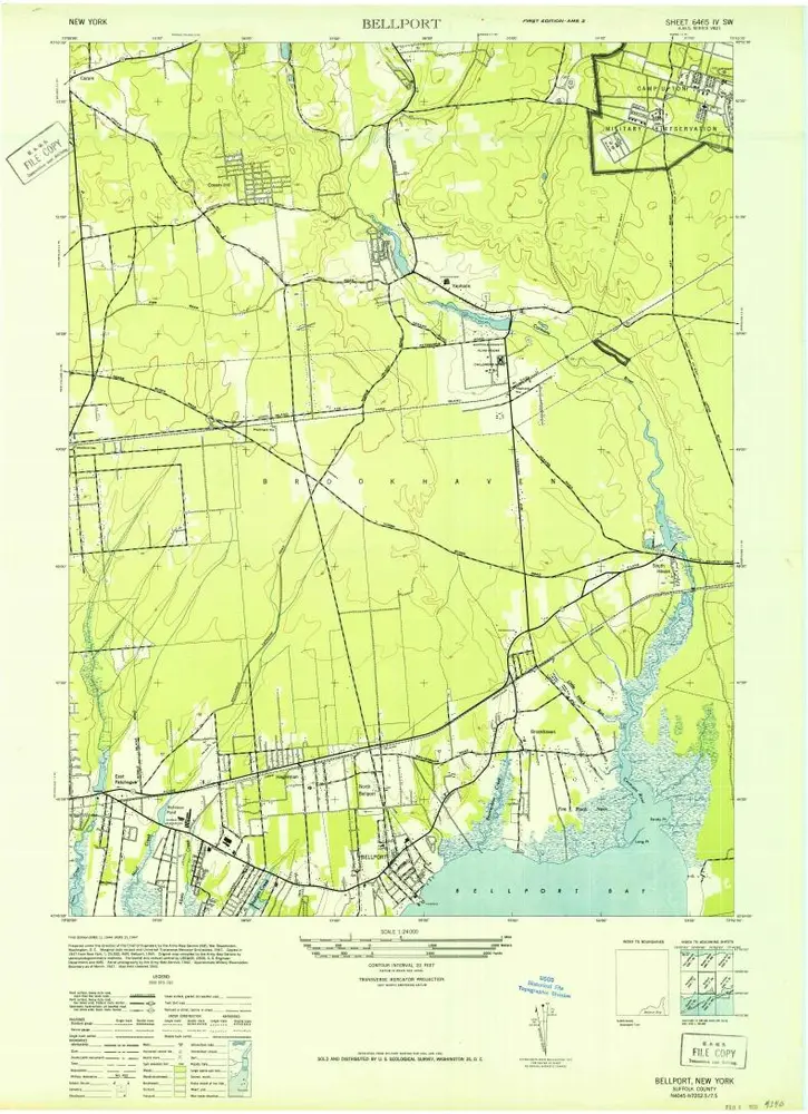 Voorbeeld van de oude kaart