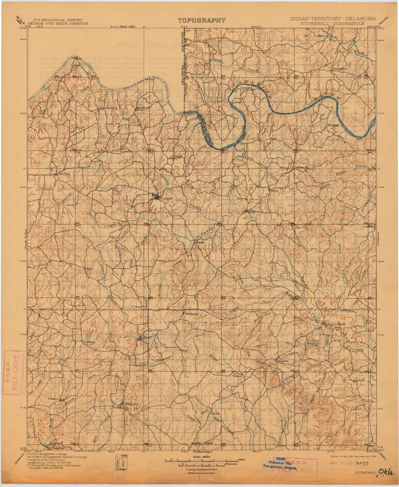 Voorbeeld van de oude kaart