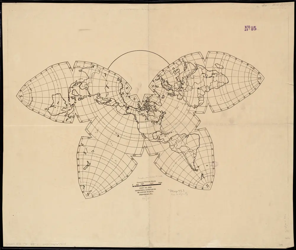 Voorbeeld van de oude kaart