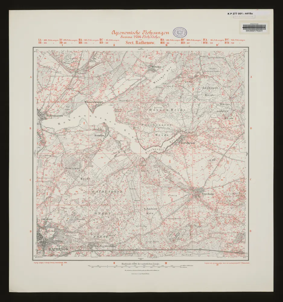 Voorbeeld van de oude kaart