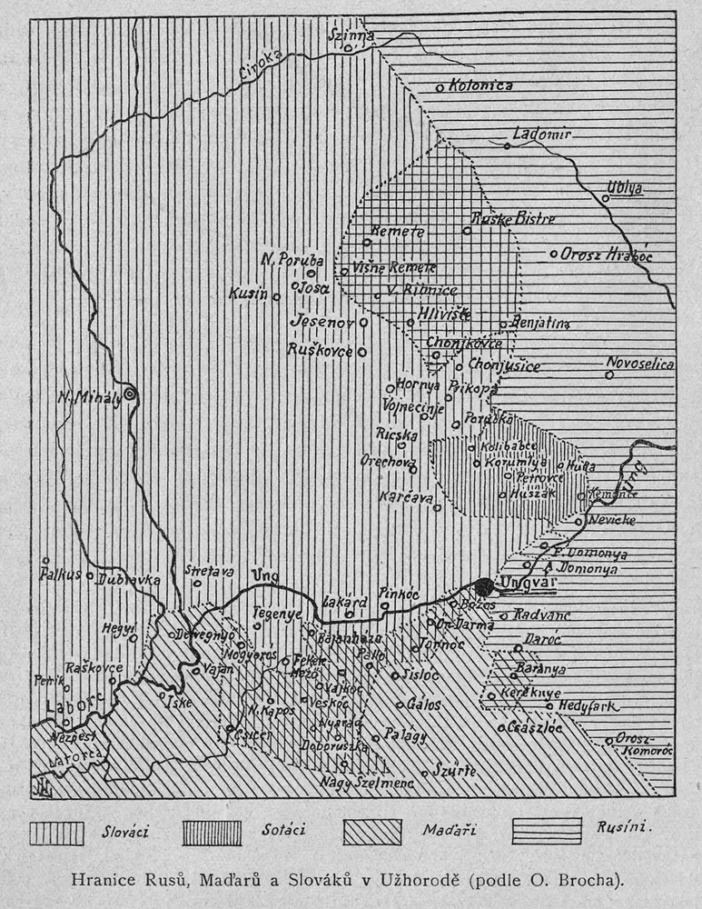 Voorbeeld van de oude kaart