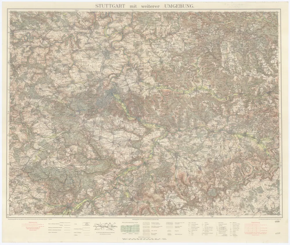 Voorbeeld van de oude kaart